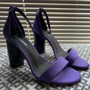 Prom time coming! Purple Block Heels Size: 6.5